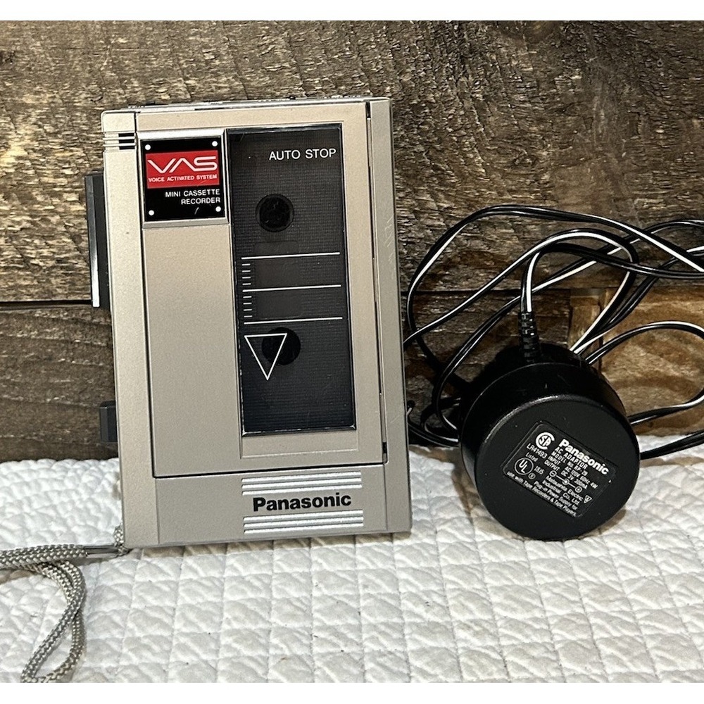 Panasonic Cassette Recorder VAS RQ-360 w/ AC Adapter vintage TESTED Japan Works